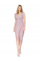 Cheapest Cocktail Length High Low Mermaid Chiffon Wrapped Prom Dress