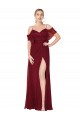 Cheapest Cold Shoulder Long Mermaid Chiffon Prom Dress with Straps