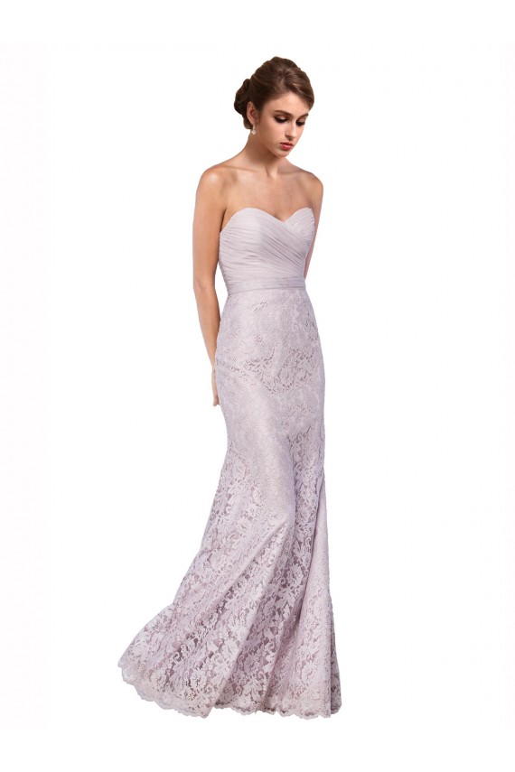 Cheapest Floor Length Fitted Sweetheart Lace Prom Dress