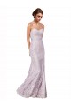 Cheapest Floor Length Fitted Sweetheart Lace Prom Dress