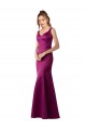 Cheapest Fitted Sexy Open Back Satin Prom Dress with Floral Details