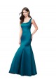 Cheapest Long Sleek Satin Prom Dress with U-Back