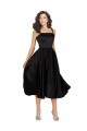 Cheapest Short Square Neck Satin Cocktail Prom Dress / Homecoming Dress with Beading