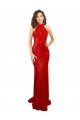 Cheapest Halter High Neck Mermaid Open Back Sequin Prom Dress