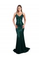Cheapest Fishtail Shaped V-Neck Open Back Long Sequin Prom Dress