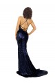 Cheapest Mermaid V-Neck Low Back Long Sequin Prom Dress