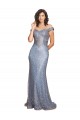 Cheapest Off the Shoulder Sweetheart Neckline Sequin Prom Dress with Thigh High Slit