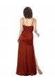 Cheapest Floor-Length Silky Satin Prom Dress with Skirt Slit