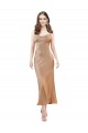 Cheapest Cowl Neck Silky Satin Midi Length Cocktail Prom Dress / Homecoming Dress Low Back