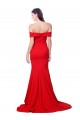 Cheapest Criss Cross Full Length Long Crepe Prom Dress with Side Split