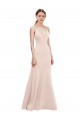 Cheapest Deep V-Neck and Back Long Crepe Prom Dress