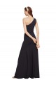 Cheapest Fit and Flare Crepe Prom Dress with One Shoulder