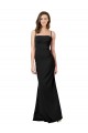 Cheapest Fit and Flare Slim Crepe Prom Dress with Cutout Back