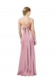 Cheapest Fit and Flare Slim Crepe Prom Dress with Cutout Back