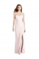 Cheapest Strapless Crepe Trumpet Prom Dress with Front Slit
