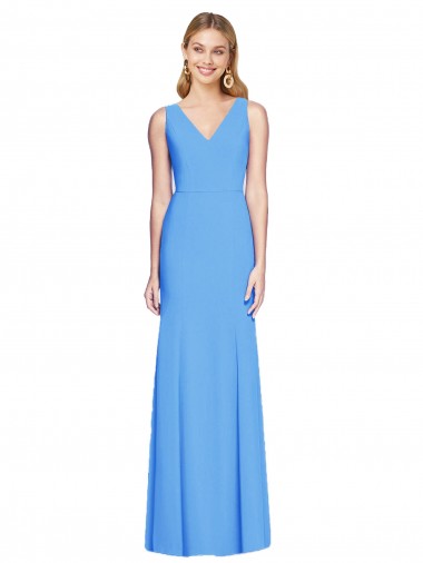 Cheapest Flattering Trumpet Long Sleeveless Prom Dress with Open Back