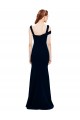 Cheapest Sleeveless Crepe Mermaid Prom Dress with Side Slit