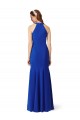 Cheapest Halter V-Neck Long A-Line Crepe Prom Dress