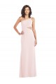 Cheapest Flirty One Shoulder Midriff Cutout Maxi Crepe Prom Dress