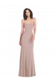 Cheapest Strapless Princess Line Crepe Mermaid Prom Dress