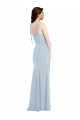 Cheapest Bustier Style Crepe Prom Dress with Bow Straps