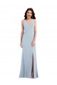 Cheapest Criss Cross Cutout Back Maxi Prom Dress with Front Slit