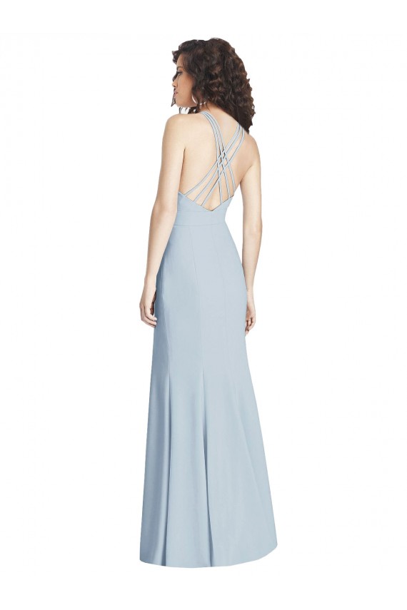 Cheapest Criss Cross Open Back Trumpet Prom Dress