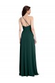 Cheapest A-Line Slim One Shoulder Crepe Prom Dress with Asymmetrical Straps and Side Slit