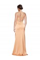 Cheapest One Shoulder Ruched Stretch Satin Prom Dress with Thigh High Split