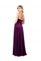Cheapest Draped Neckline Spaghetti Straps Velvet Prom Dress