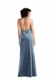 Cheapest Cowl Neck Velvet Maxi Slip Prom Dress