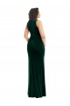 Cheapest Square Neck Long Velvet Maxi Prom Dress